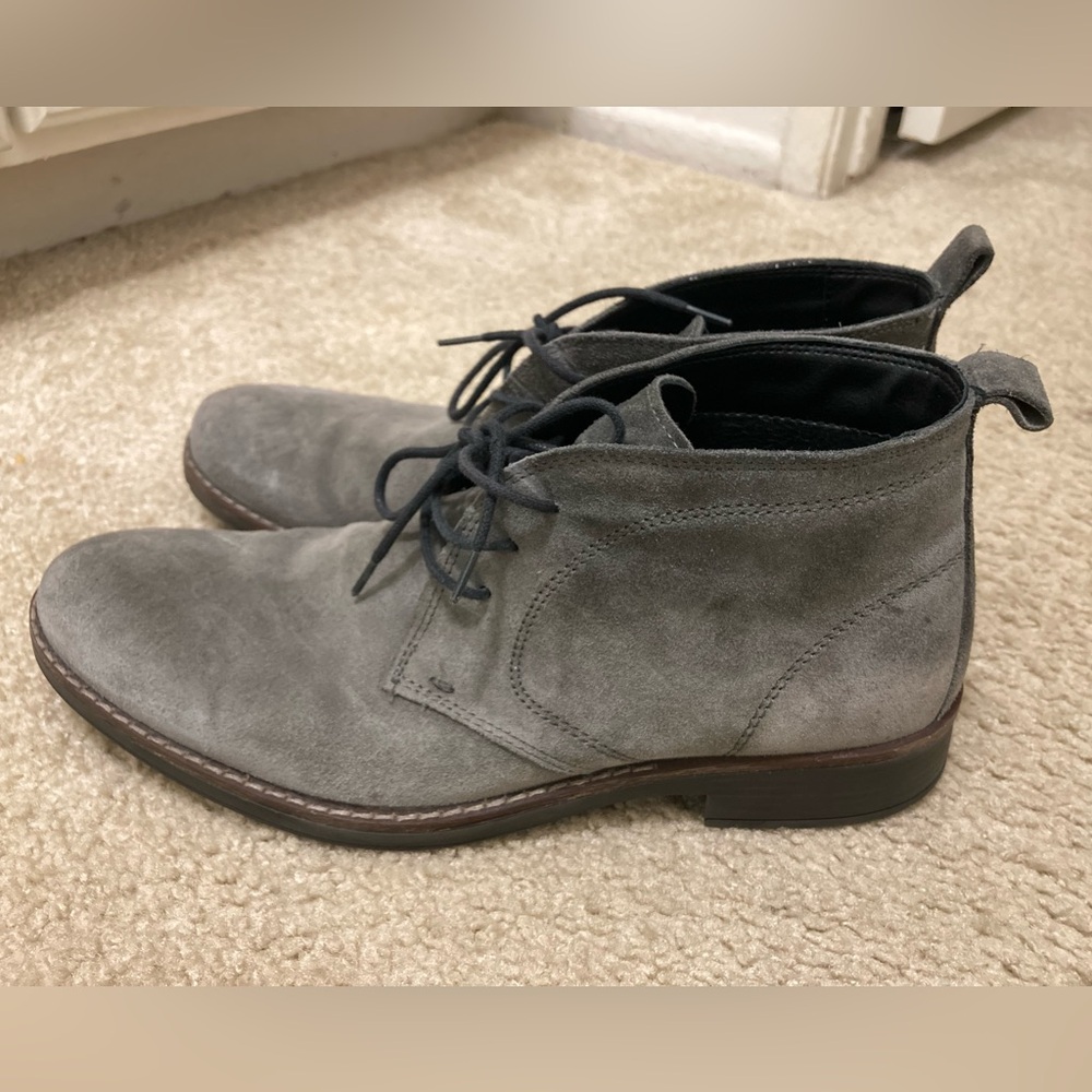 Nordstrom Charcoal Suede Chukka Boots Size 9-9.5